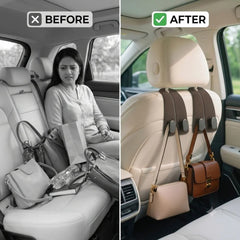 Car Headrest Hooks β Heavy-Duty Seat Back Hangers (Pack of 2)