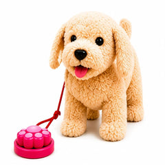 Interactive Plush Puppy Toy – Walking, Barking & Tail Wagging Electronic Toy for Kids