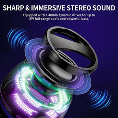 Rechargeable Wireless Magnetic RGB Bluetooth Speaker – Portable Mini Speaker