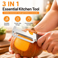 3-in-1 Premium Stainless Steel Vegetable Peeler with Bottle Opener