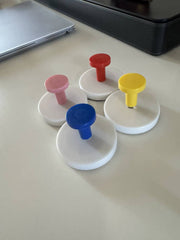 Rotating Vacuum Suction Wall Hooks – No-Drill, Reusable & Strong, (Pack of 4)