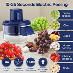 Heavy-Duty Rechargeable Automatic Peeler – Peel Fruits & Vegetables Effortlessly!
