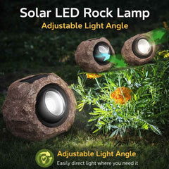 Solar Rock 3W LED Garden Light – Weatherproof Outdoor Stone Light