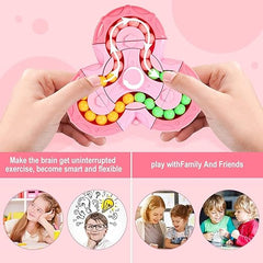 Magical Bean Speed Spin Puzzle – Rotating Stress Relief & Focus Fidget Toy