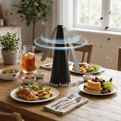 Rechargeable Automatic Fly Repellent Fan – Great for Picnics & Outdoor Dining