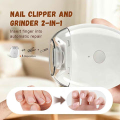 USB Rechargeable Electric Nail Trimmer & Grinder for Kids