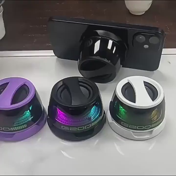 Rechargeable Wireless Magnetic RGB Bluetooth Speaker – Portable Mini Speaker