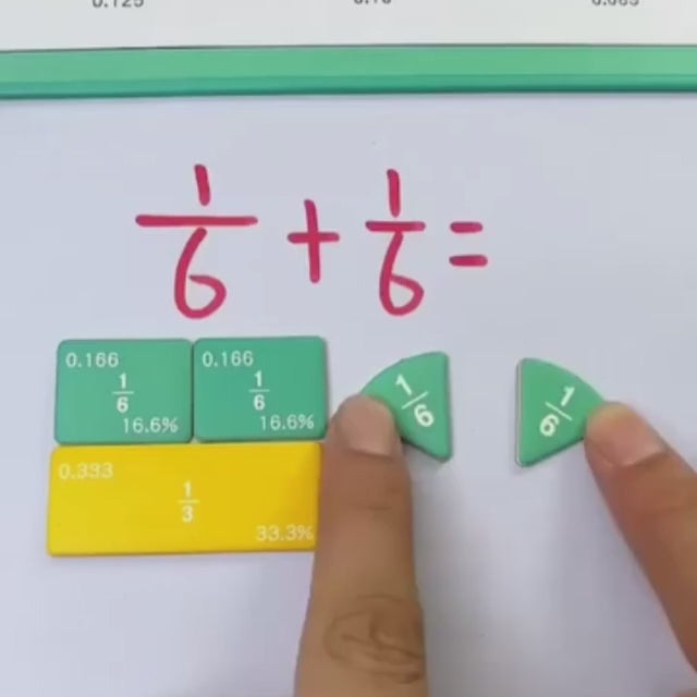 Magnetic Fraction Learning Book – Math Learning Toy for Kids